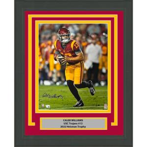 imageFramed AutographedSigned Caleb Williams USC Trojans 16x20 College Football Photo Fanatics COA