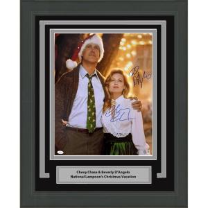 imageFramed AutographedSigned Chevy Chase amp Beverly DAngelo National Lampoons Christmas Vacation 16x20 Photo JSA COA