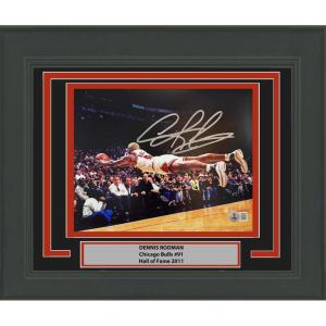 imageFramed AutographedSigned Dennis Rodman Chicago Bulls 8x10 Basketball Photo Beckett BAS COA