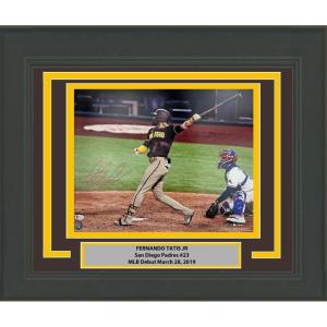 imageFramed AutographedSigned Fernando Tatis Jr San Diego Padres 16x20 Baseball Photo Beckett BAS COA