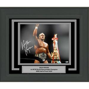 imageFramed AutographedSigned Hulk Hogan 16x20 WWE WWF Hulkamania Wrestling Photo Beckett BAS COA 6