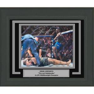 imageFramed AutographedSigned Israel Izzy Adesanya UFC MMA Ultimate Fighting 16x20 Photo JSA COA