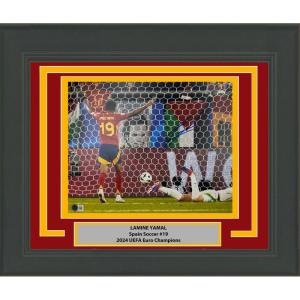imageFramed AutographedSigned Lamine Yamal Spain 11x14 Soccer Photo Beckett BAS COA 3