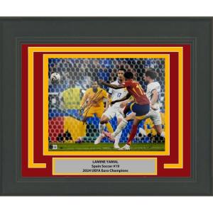 imageFramed AutographedSigned Lamine Yamal Spain 11x14 Soccer World Cup Photo Beckett BAS COA 5