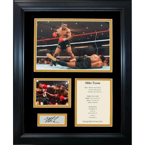imageFramed Mike Tyson Hall of Fame Facsimile Laser Engraved Signature Auto Boxing 11x14 Photo Sig Collage