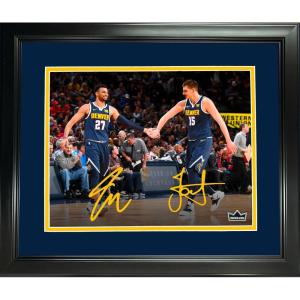 imageFramed Nikola Jokic amp Jamal Murray Denver Nuggets Dual Facsimile Laser Engraved Signature Auto 11x14 Basketball Photo HOFSM Holo