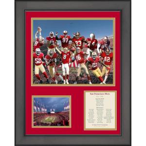 imageFramed San Francisco 49ers AllTime Greats Legends 11x14 Football Three Photo Collage