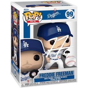 imageFreddie Freeman 99 Facsimile Signed Reprint Laser Autographed Funko POP Baseball MLB Los Angeles Dodgers Figurine with Protector Case
