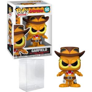 imageGarfield 50 Cowboy Funko POP Comics Figurine Bundle with HOFSM Protector Case