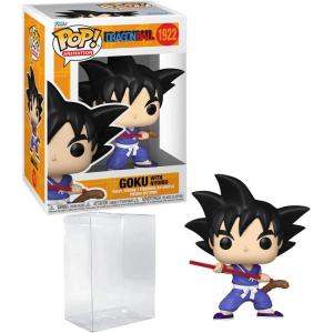 imageGoku with Nyoibou 1922 Funko POP Animation Dragon Ball Z Figurine Bundle with HOFSM Protector Case