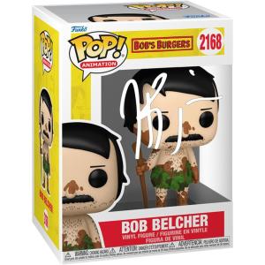 imageH Jon Benjamin Bob Belcher 2168 Facsimile Signed Reprint Laser Autographed Funko POP Animation Bobs Burgers Figurine with Protector Case