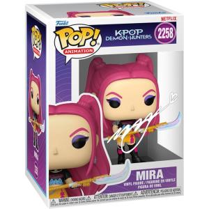 imageMay Hong Mira 2258 How Its Done KPOP Demon Hunters Facsimile Signed Reprint Laser Autographed Funko POP Animation Figurine with Protector Case