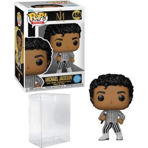 imageMichael Jackson 456 Rock With You Glitter Funko POP Rocks Figurine Bundle with HOFSM Protector Case