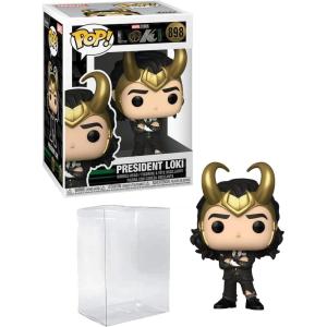 imagePresident Loki 898 Funko POP Marvel Avengers Figurine Bundle with HOFSM Protector Case