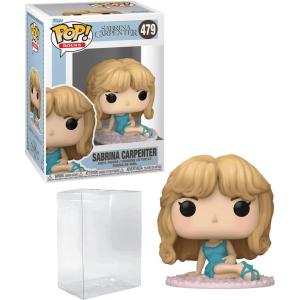 imageSabrina Carpenter in Night Gown 479 Funko POP Rocks Figurine Bundle with HOFSM Protector Case