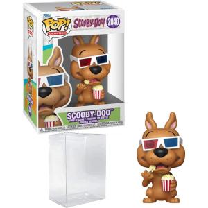 imageScoobyDoo 2040 with 3D Glasses Funko POP Animation Figurine Bundle with HOFSM Protector Case