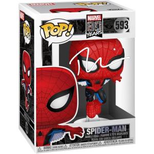 imageTobey Maguire SpiderMan 593 Facsimile Signed Reprint Laser Autographed Funko POP Marvel Figurine with Protector Case
