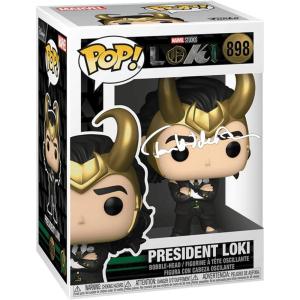 imageTom Hiddleston Loki 898 President Facsimile Signed Reprint Laser Autographed Funko POP TV Marvel Figurine with Protector Case