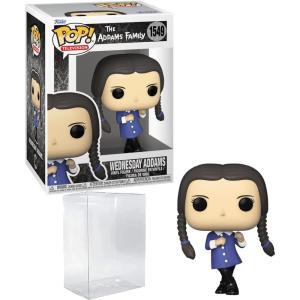 imageWednesday Addams 1549 Dancing Funko POP TV The Addams Family Figurine Bundle with HOFSM Protector Case