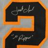 imageAutographedSigned Jack Clark The Ripper San Francisco Grey Baseball Jersey JSA COA