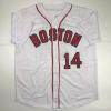 imageAutographedSigned Jim Rice Boston White Baseball Jersey JSA COA