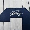 imageFacsimile Autographed Alex Rodriguez ARod New York Pinstripe Reprint Laser Auto Baseball Jersey Size Mens XL