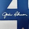 imageFacsimile Autographed Jackie Robinson Brooklyn Los Angeles LA White Reprint Laser Auto Baseball Jersey Size Mens XL