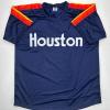 imageFacsimile Autographed Jeff Bagwell Houston Blue Reprint Laser Auto Baseball Jersey Size Mens XL