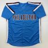imageFacsimile Autographed Mike Schmidt Philadelphia Blue Retro Reprint Laser Auto Baseball Jersey Size Mens XL