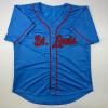imageFacsimile Autographed Yadier Molina St Louis Blue Reprint Laser Auto Baseball Jersey Size Mens XL
