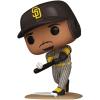 imageManny Machado 116 Batting Grey Away Uniform Facsimile Signed Reprint Laser Autographed Funko POP Baseball MLB San Diego Padres Figurine with Protector Case