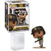 imageManny Machado 116 Batting Grey Away Uniform Facsimile Signed Reprint Laser Autographed Funko POP Baseball MLB San Diego Padres Figurine with Protector Case