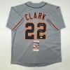 imageAutographedSigned Jack Clark The Ripper San Francisco Grey Baseball Jersey JSA COA