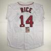 imageAutographedSigned Jim Rice Boston White Baseball Jersey JSA COA
