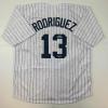 imageFacsimile Autographed Alex Rodriguez ARod New York Pinstripe Reprint Laser Auto Baseball Jersey Size Mens XL