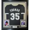 imageFramed AutographedSigned Frank Thomas 33x42 Chicago Black Baseball Jersey JSA COA