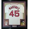 imageFramed AutographedSigned Pedro Martinez 33x42 Boston White Baseball Jersey JSA COA