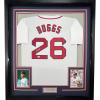 imageFramed AutographedSigned Wade Boggs 33x42 Boston White Baseball Jersey JSA COA