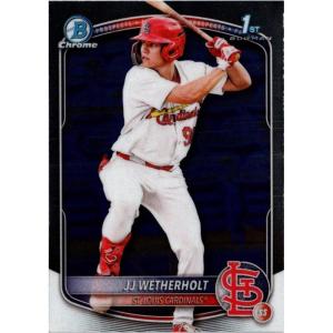 image2025 Topps Bowman JJ Wetherholt BCP22 Chrome Prospects St Louis Cardinals Rookie RC Baseball Card
