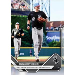 image2025 Topps Now Colson Montgomery 387 Top Prospect Flashes Leather in Debut Chicago White Sox Rookie RC Baseball Card