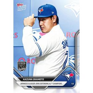 image2025 Topps Now Kazuma Okamoto OS13 Japanese Slugger Joins Defending AL Champions Toronto Blue Jays Rookie RC Baseball Card