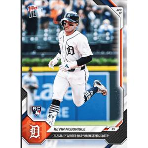 image2026 Topps Now Kevin McGonigle 75 Blasts 1st Career MLB HR in Series Sweep Detriot Tigers Rookie RC Baseball Card