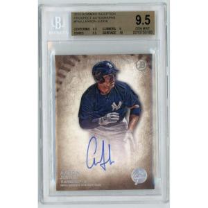 imageGraded 2015 Bowman Inception Aaron Judge PAAJ Prospect Autographs Rookie RC Baseball Card BGS 95 10 Auto Grade Gem Mint