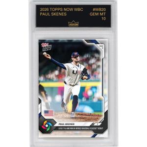 imageGraded 2026 Topps Now World Baseball Classic Paul Skenes WB20 Logs 7ks and Win in World Baseball Classic Debut Team USA Baseball Card HOFSM 10 Gem Mint