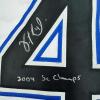 imageFramed AutographedSigned Vincent Lecavalier 2004 SC Champs 35x39 Tampa Bay White Hockey Jersey JSA COA