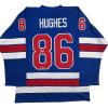 imageFacsimile Autographed Jack Hughes United States USA Blue 2026 Reprint Laser Auto Hockey Jersey Size Mens XL