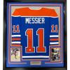 imageFramed AutographedSigned Mark Messier 33x42 Edmonton Blue Hockey Jersey JSA COA