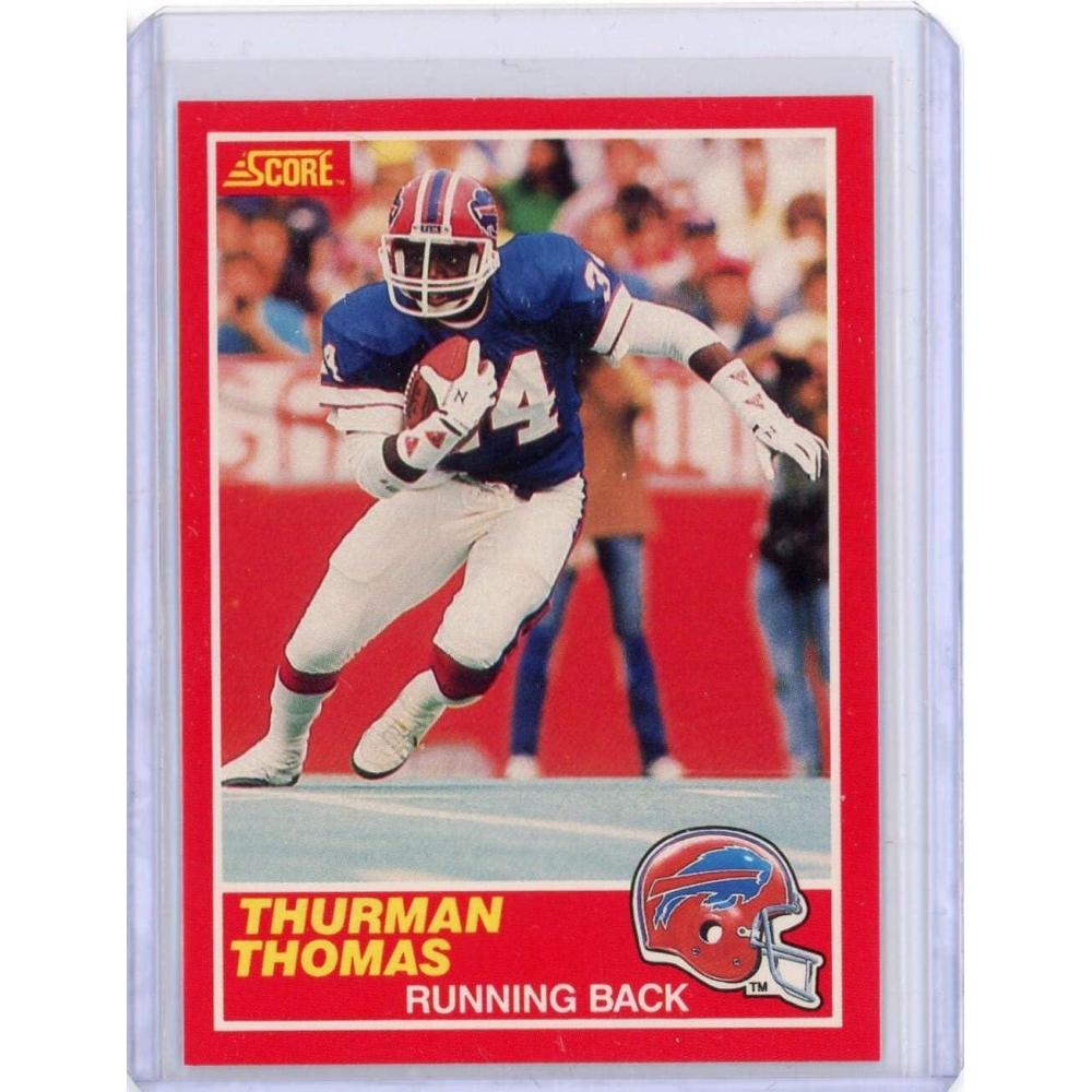 imageVintage 1989 Score Thurman Thomas 211 Rookie RC Football Card