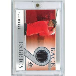 image2021 Upper Deck SP Game Used Back 9 Fabrics Tiger Woods B9TW Event Worn Relic Golf Card