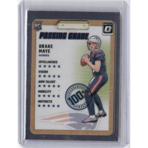 image2024 Donruss Optic Passing Grade Drake Maye 4 Rookie RC Football Card
